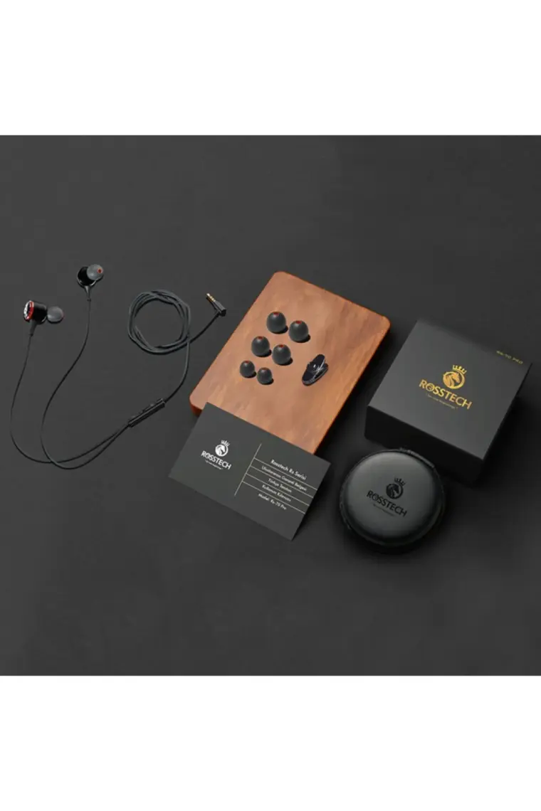 Rosstech Rs-70 Pro Metal Kablolu Kulak içi Kulaklık ve Özel Taşıma Çantası