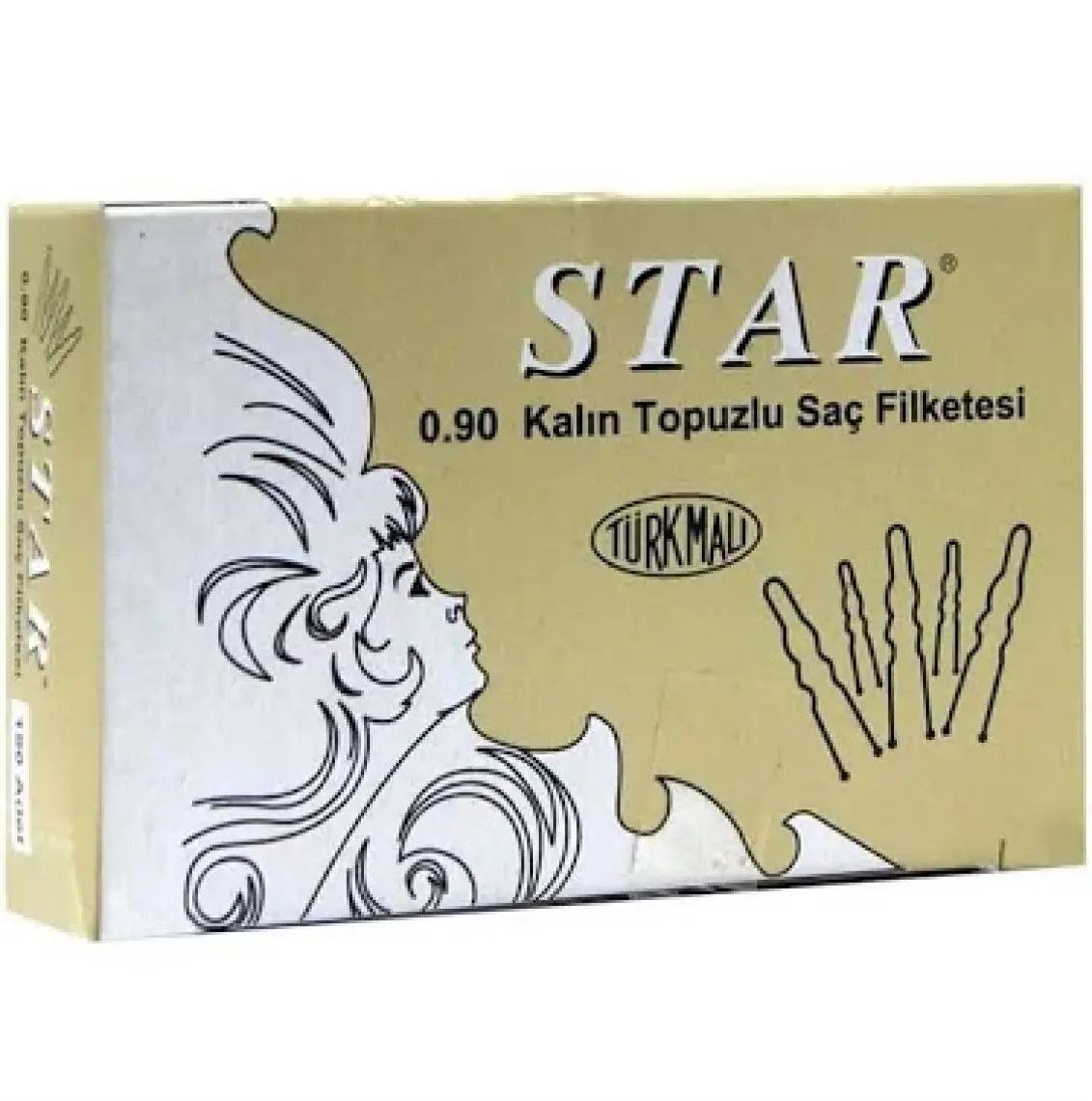 Siyah Saç Firketesi Topuzlu Kalın 0.90 150 gr