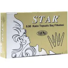 Siyah Saç Firketesi Topuzlu Kalın 0.90 150 gr