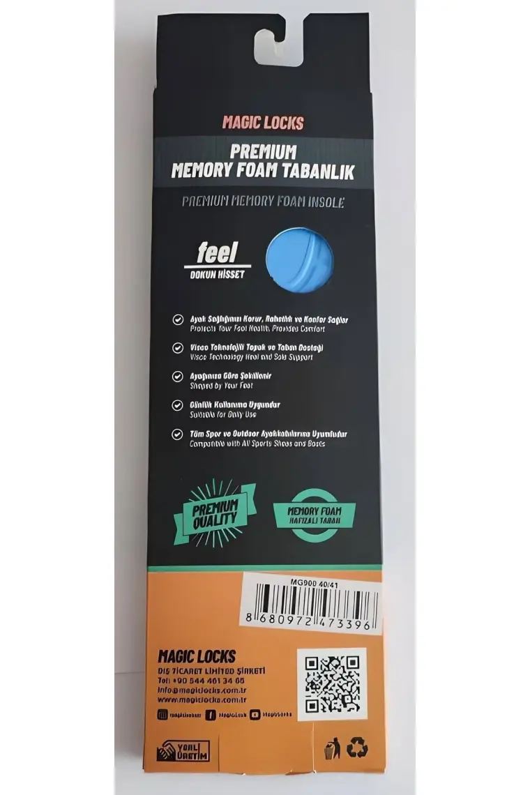 MG900 Magic Locks Premium Memory Foam Tabanlık