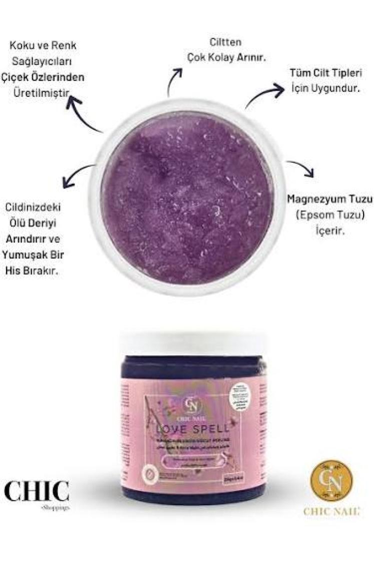 Chic Nail Manikür & Pedikür ve Vücut Peelingi Love Spell 250 Gram