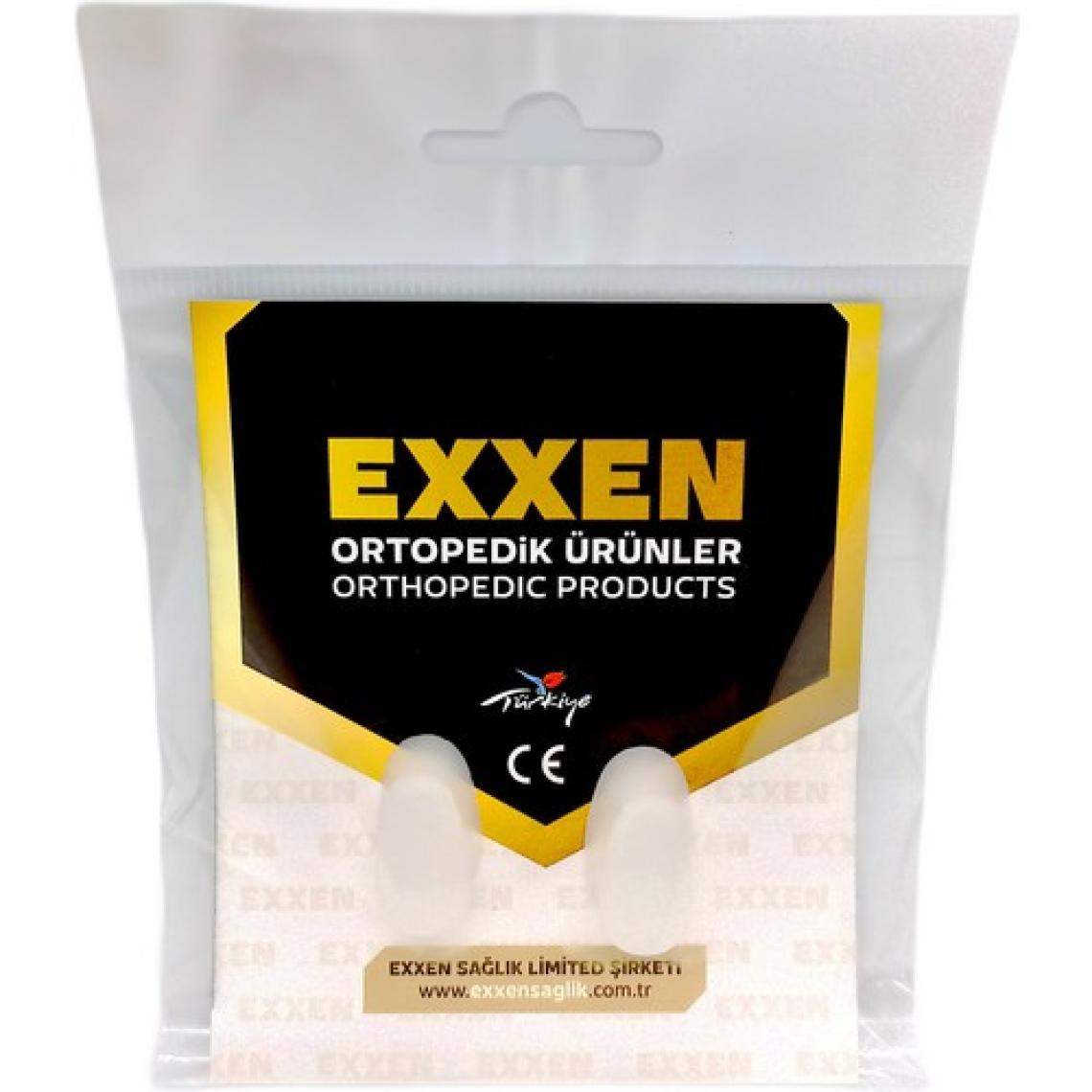 Exxen Ayak Parmak Arası Silikon Makara 1 Çift Parmak Ayırıcı Hallux Valgux