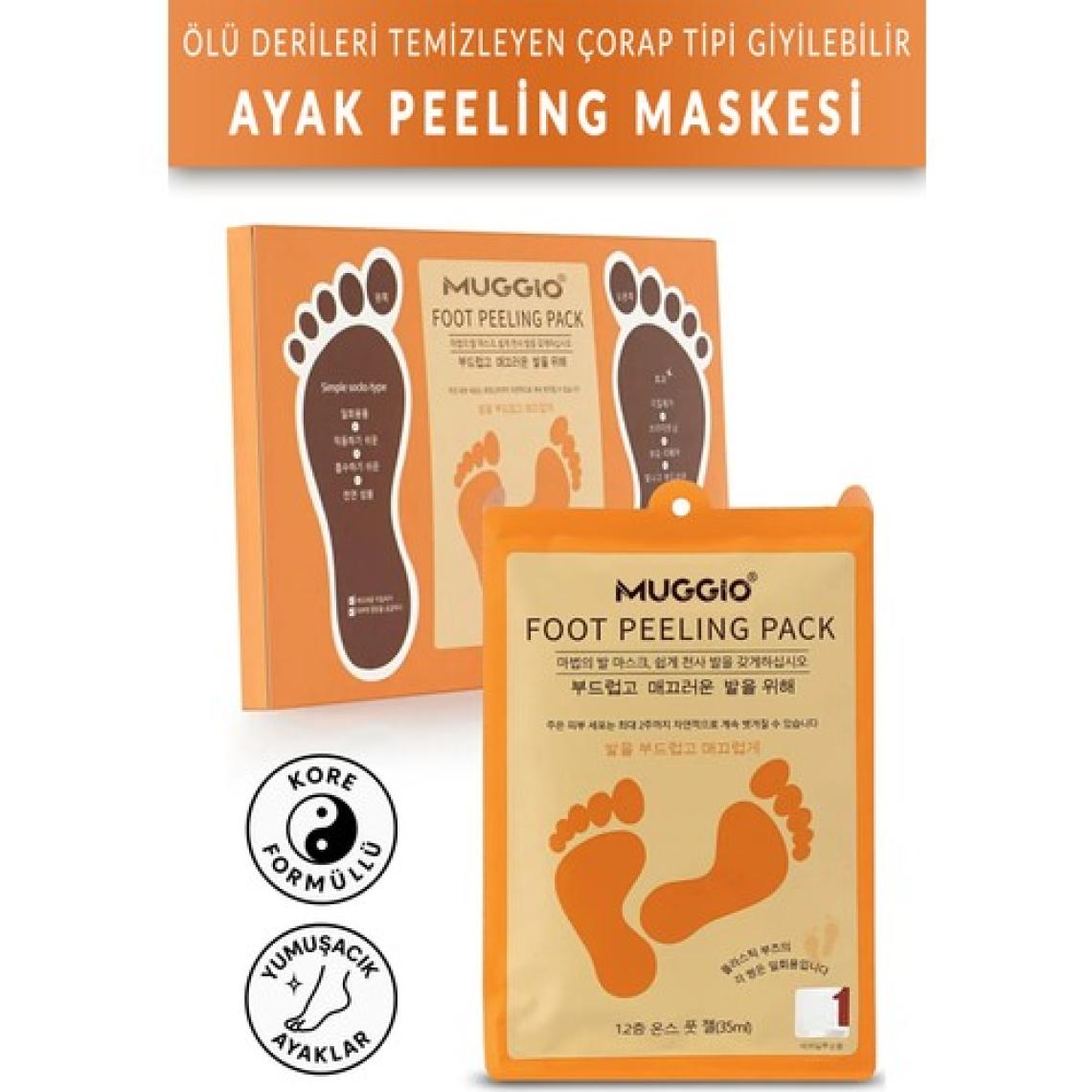 Muggio Çorap Tipi Ayak Peeling Maskesi Foot Peeling Pack