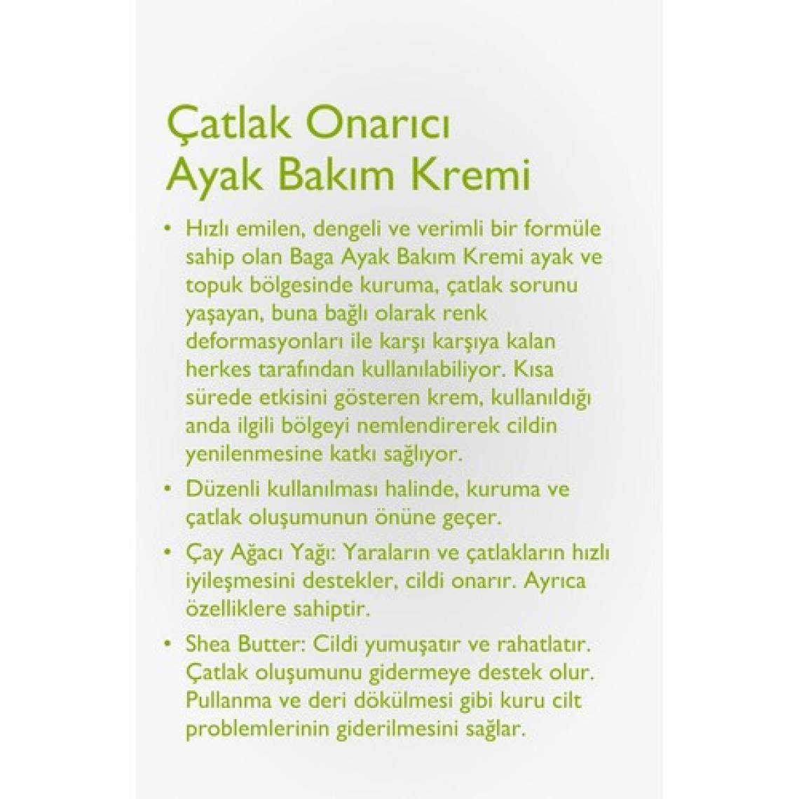 Hızla Emilip Cildinizi Nemlendiren Shea Yağı ve Vitamin E İçeren Onarıcı Ayak Bakım Kremi - 75 ml