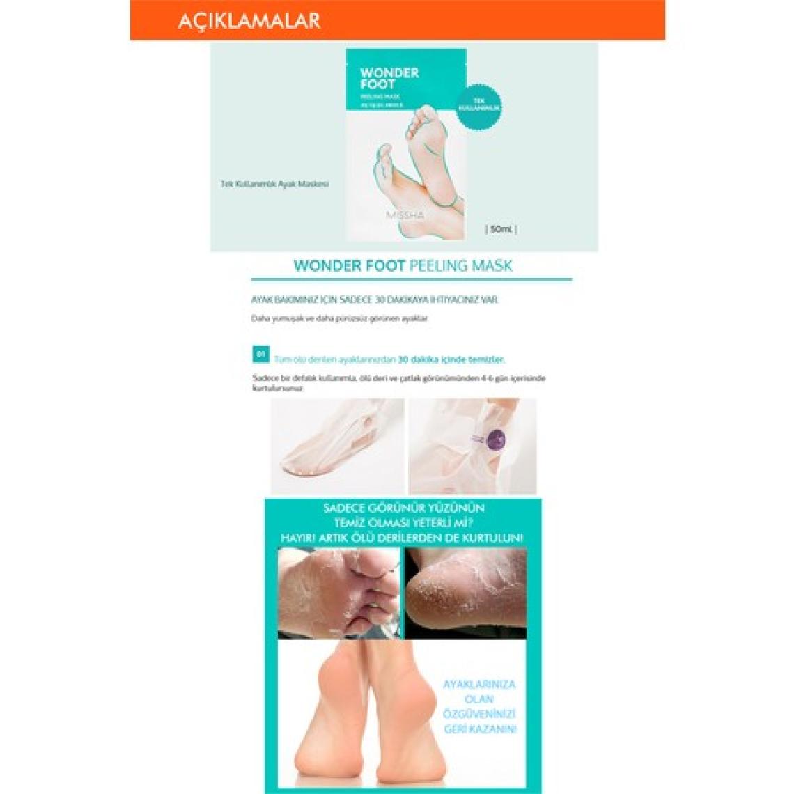 Missha  Wonder Foot Peeling Mask