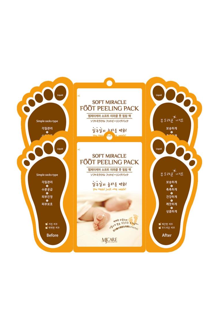 Mjcare Miracle Foot Peeling Pack - Mjcare Çorap Tipi Ayak Peeling Maskesi 2'li