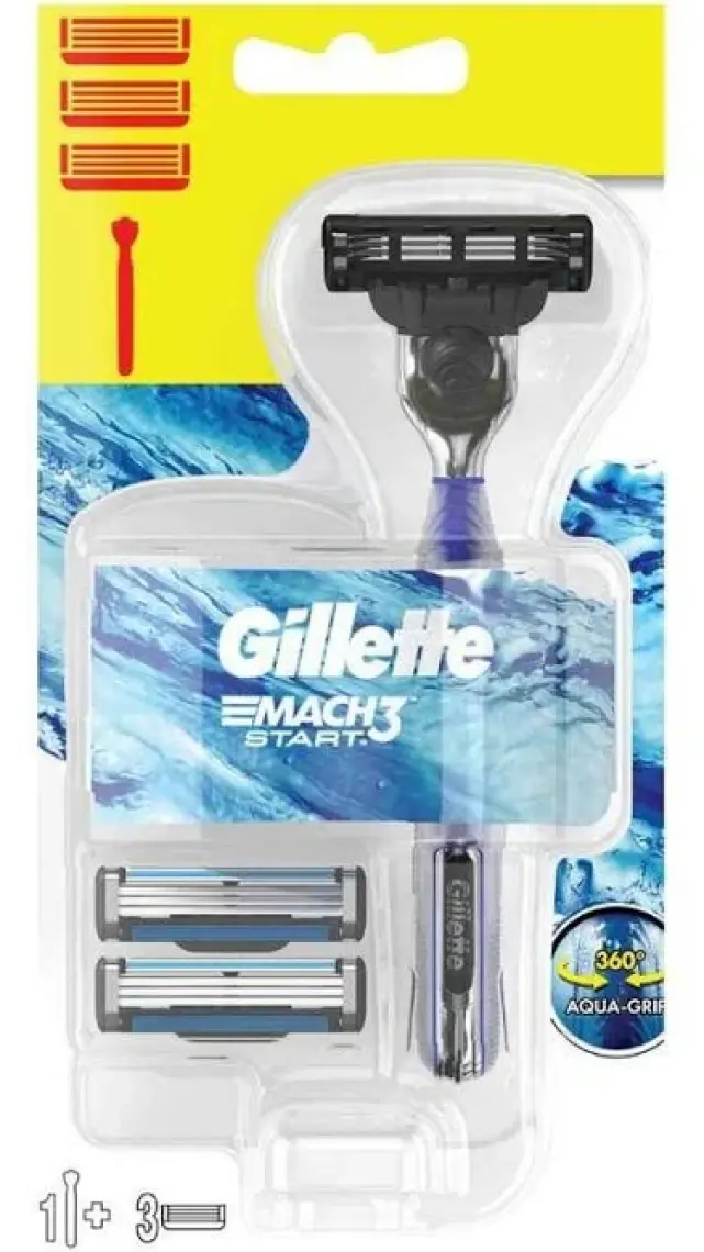 Gillette Mach 3 Start Makine + 3 Yedek