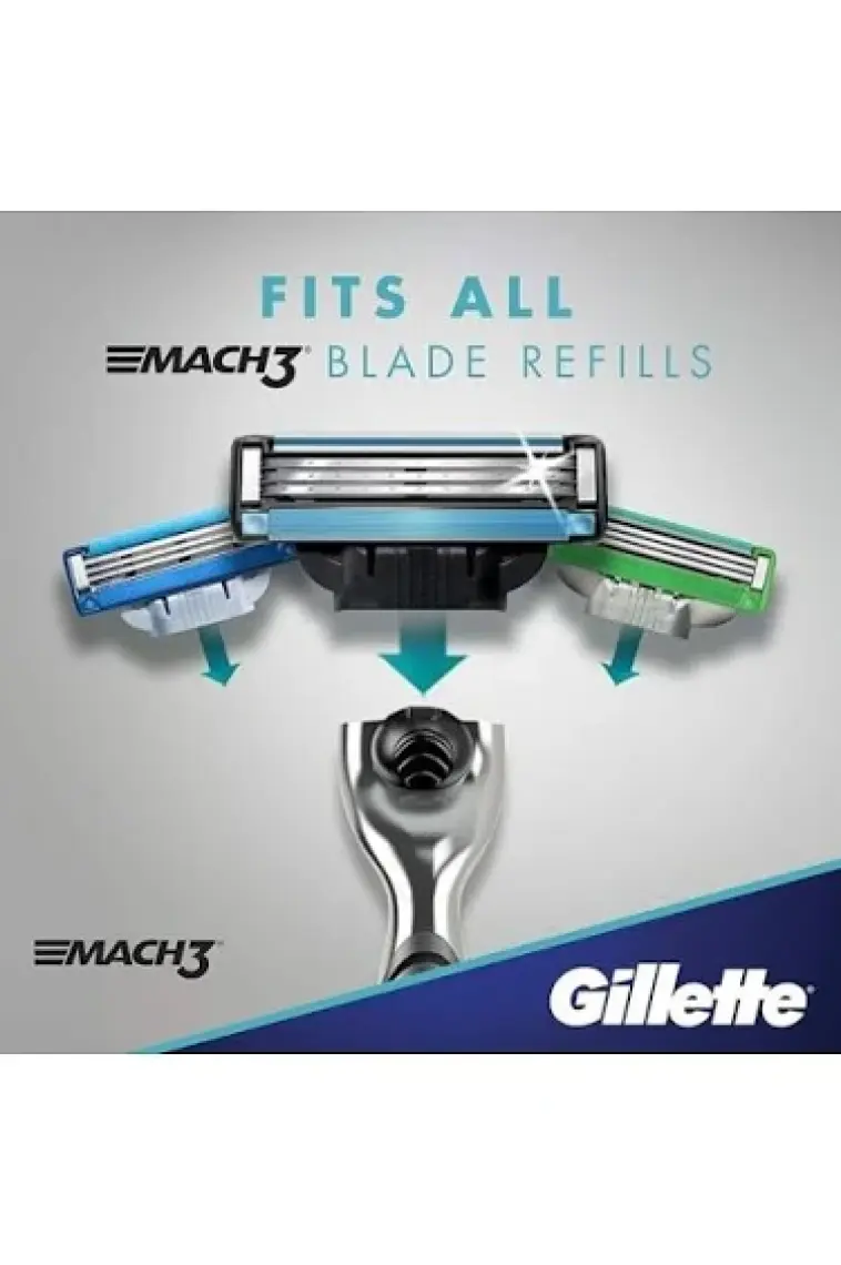 Gillette Mach3 Tıraş Makinesi + 2 Yedek Tıraş Bıçağı