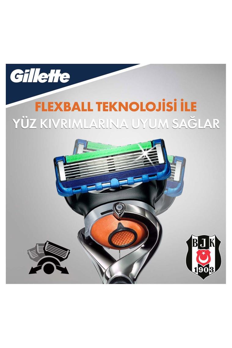 Fusion Proglide Makine + 4'lü Yedek Bıçak Beşiktaş Özel Seri