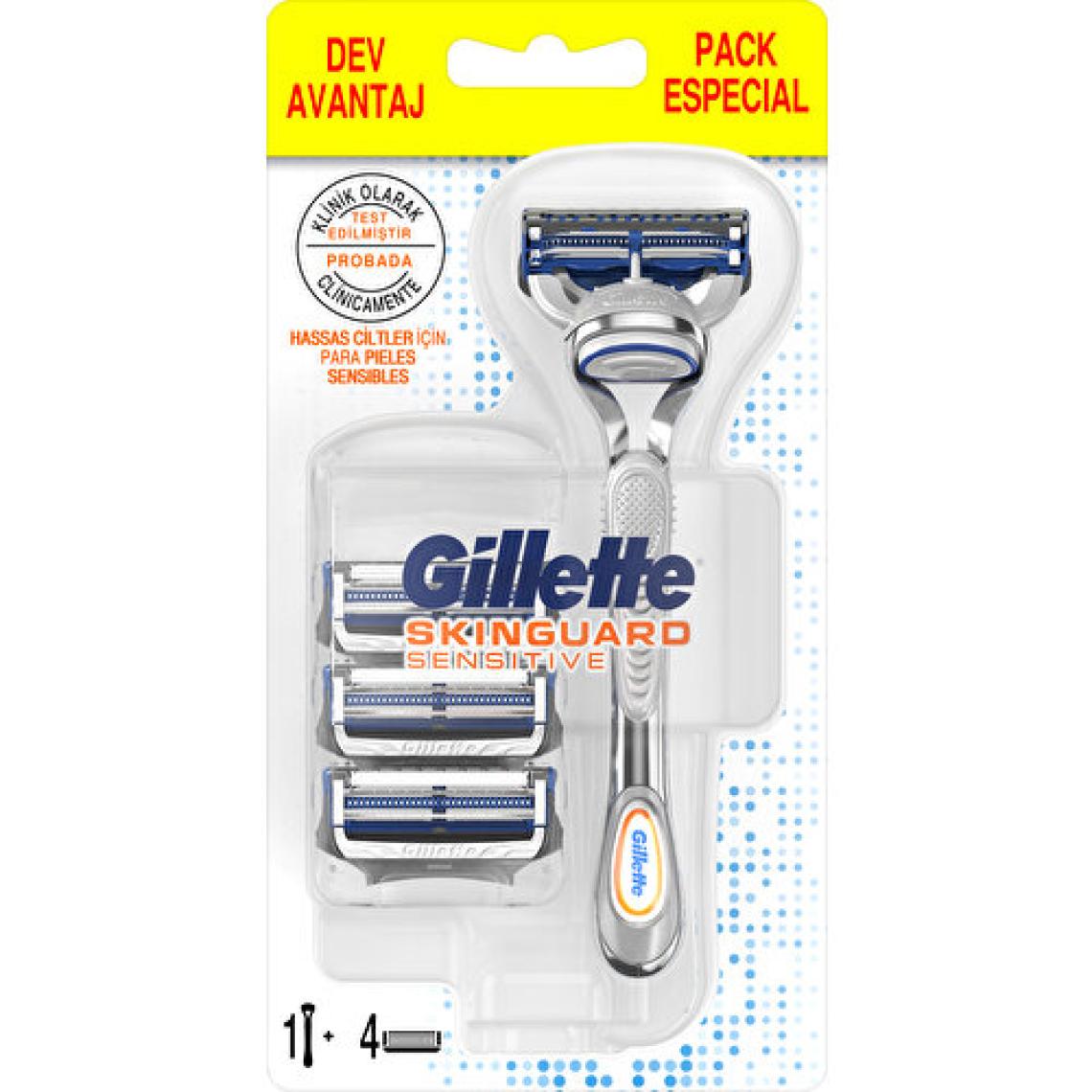 Gillette Skinguard Sensitive 4 Yedekli Tıraş Makinesi