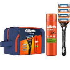 Gillette Fusion H+4 + Fusion Jel 200ML + Çanta