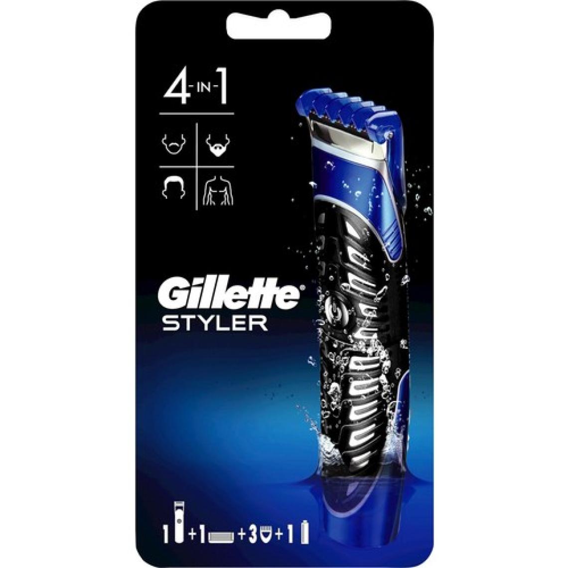 Gillette Fusion Styler 4'ü 1 Arada Hassas Vücut Tüyü ve Sakal Düzeltici Tıraş Makinesi ve Kenar Düzeltici