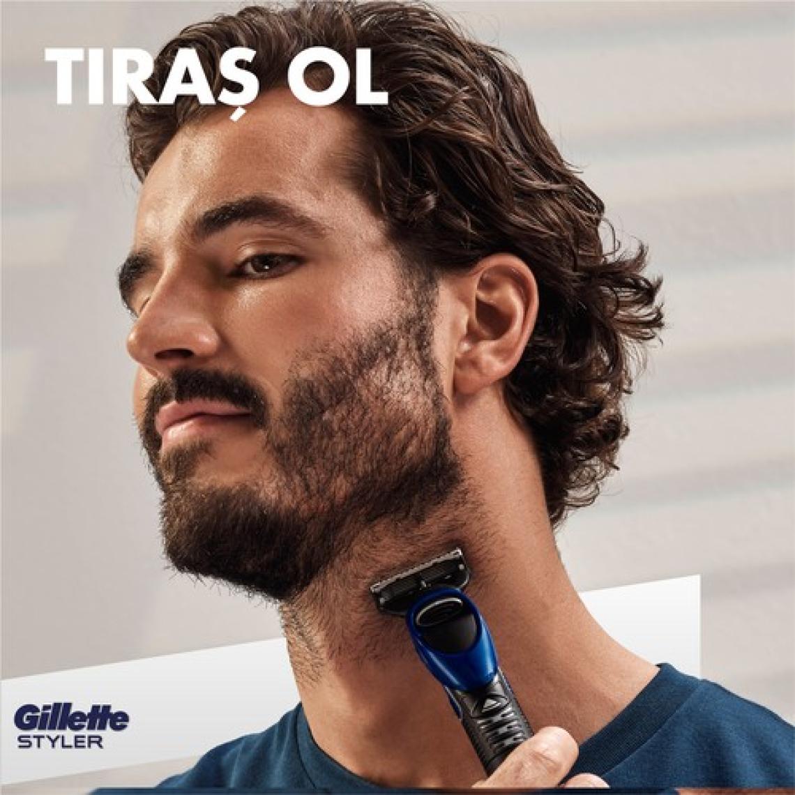 Gillette Fusion Styler 4'ü 1 Arada Hassas Vücut Tüyü ve Sakal Düzeltici Tıraş Makinesi ve Kenar Düzeltici
