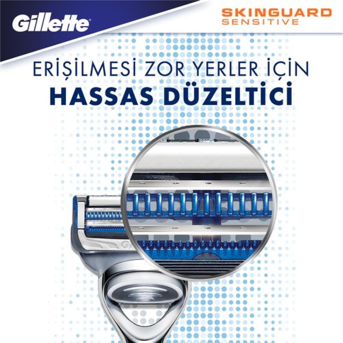 Gillette Skinguard Sensitive Tıraş Makinesi + Yedek Tıraş Bıçağı