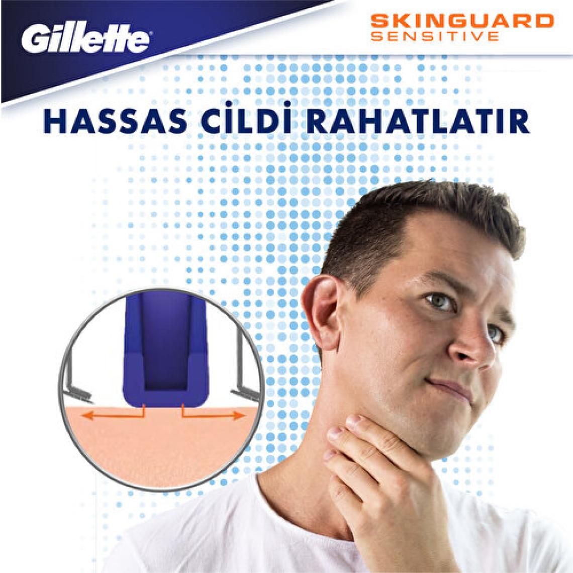 Gillette Skinguard Sensitive 2'li Yedek Tıraş Bıçağı