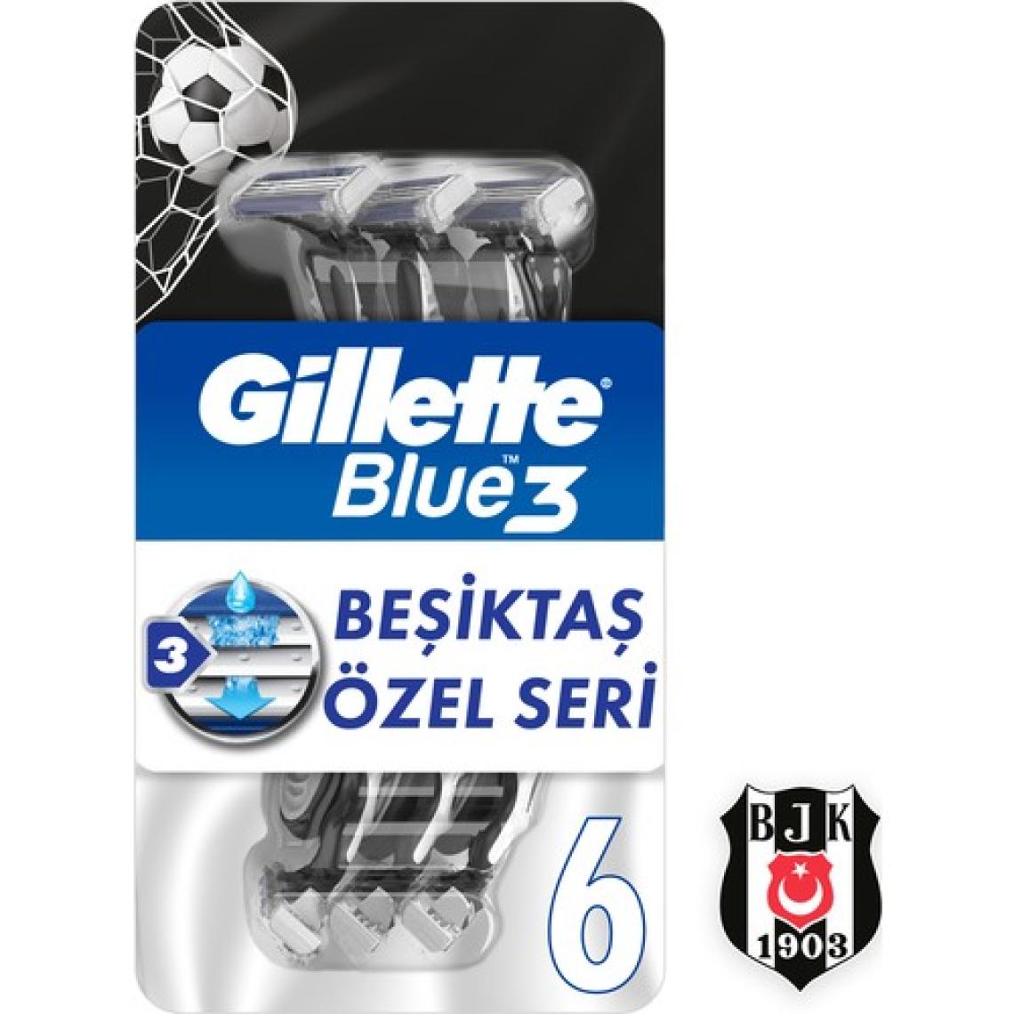 Gillette  Gillette Blue3 6'lı Besiktas Taraftar Paketi