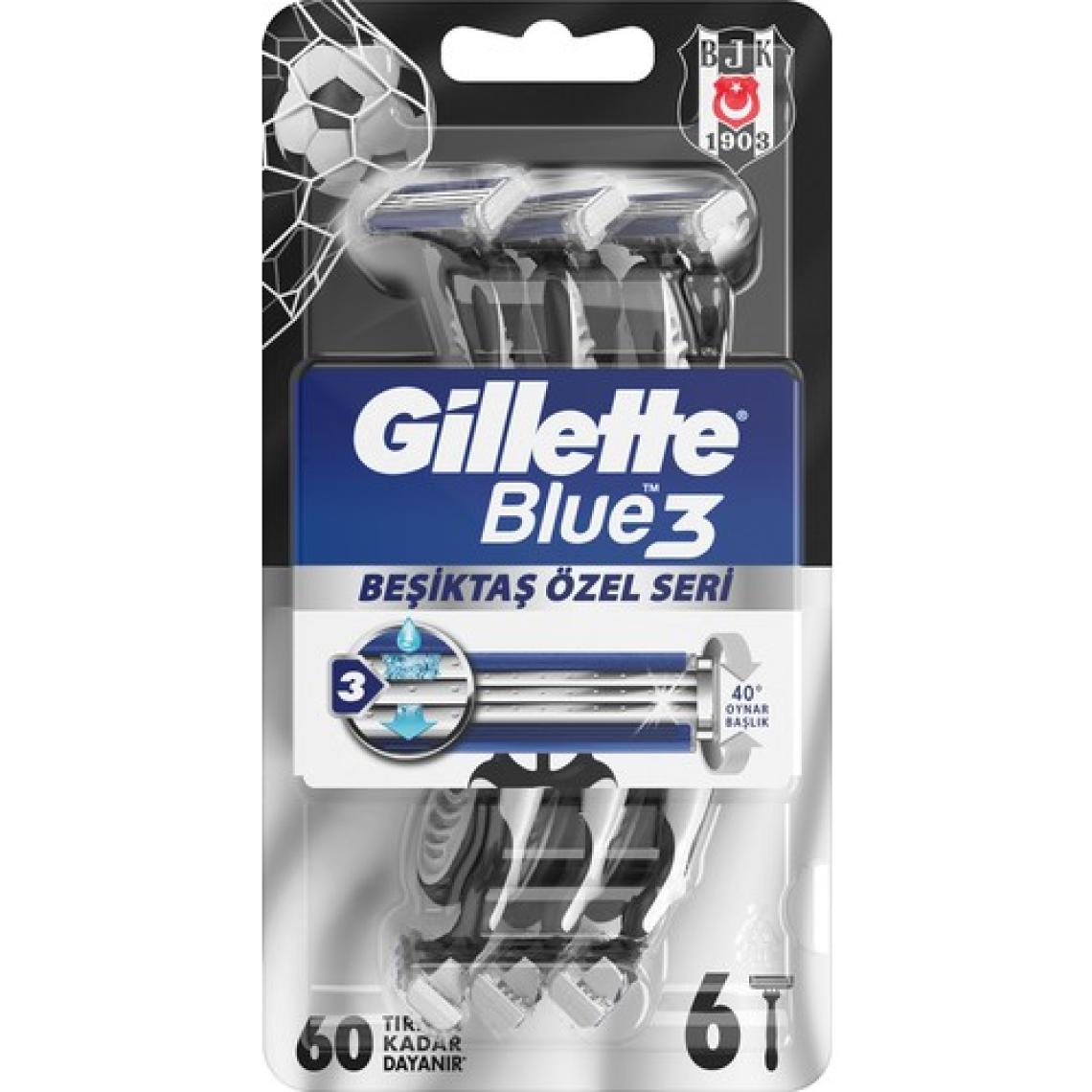Gillette  Gillette Blue3 6'lı Besiktas Taraftar Paketi