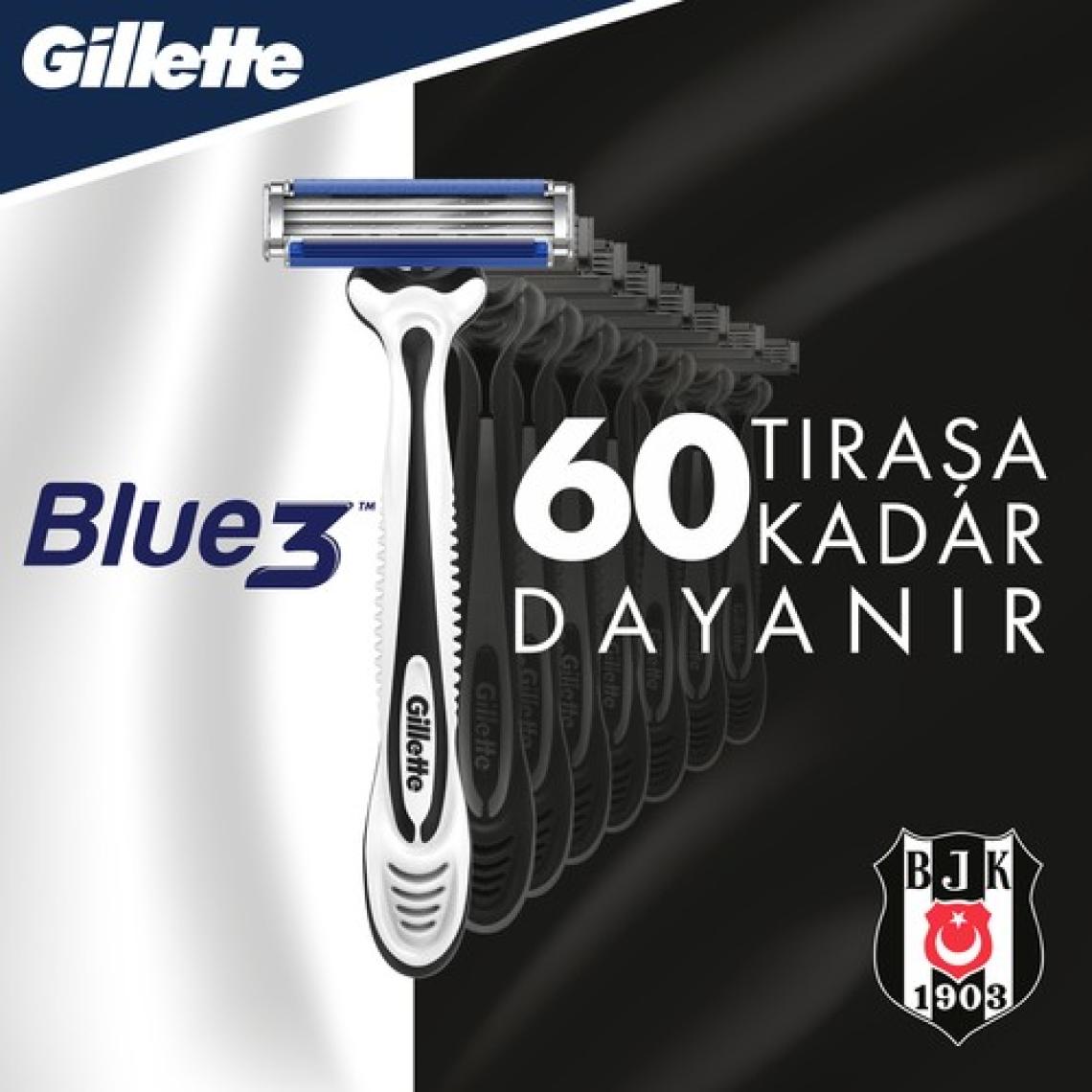 Gillette  Gillette Blue3 6'lı Besiktas Taraftar Paketi