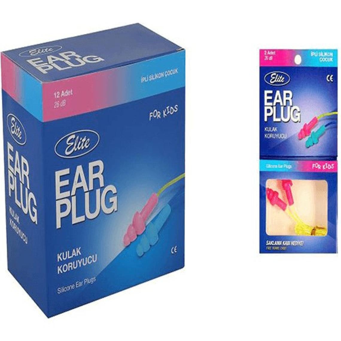Elite Ear Plug Ipli Silikon Çocuk Kulak Tıkacı
