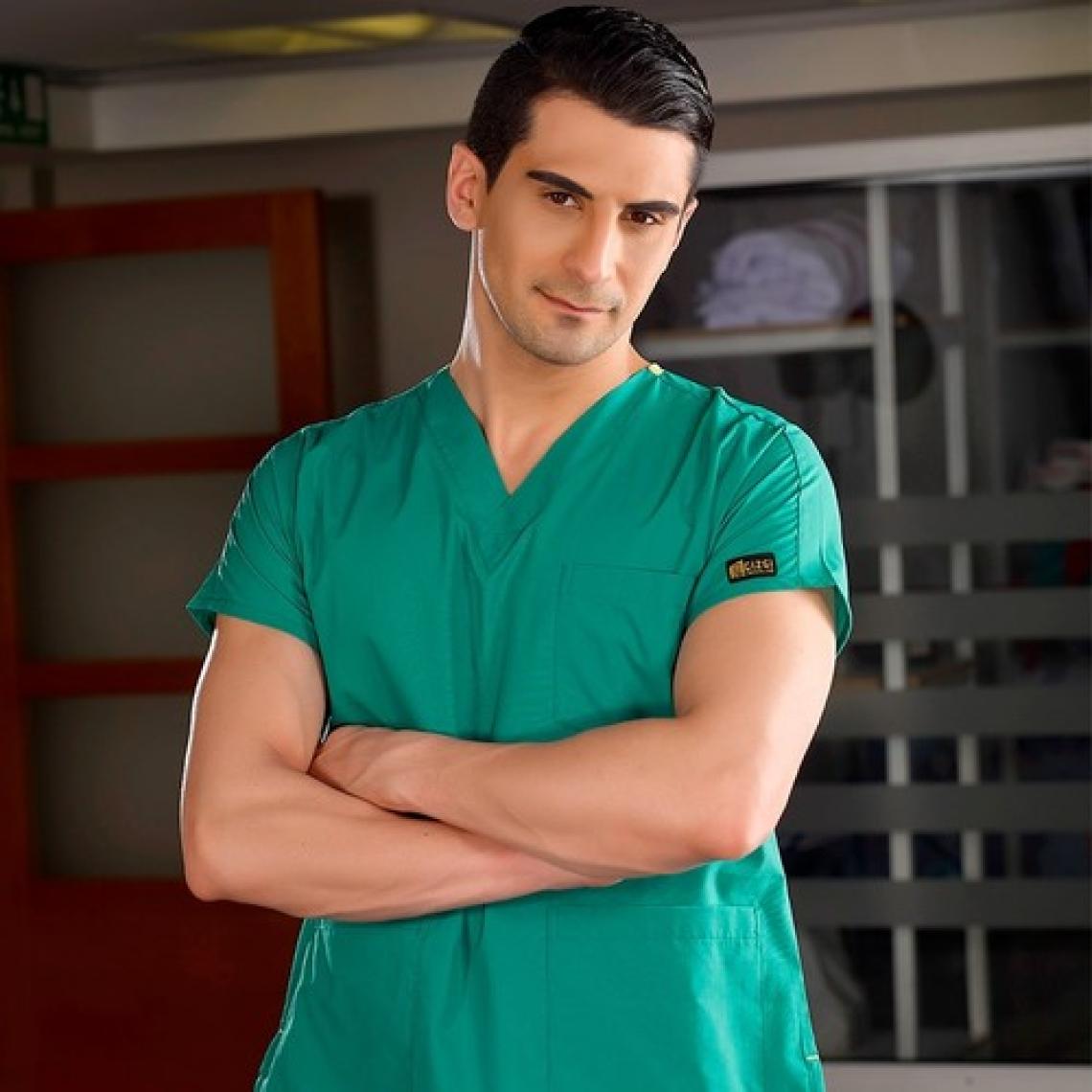 Çizgi Medikal Ameliyathane Yeşili Doktor Hemşire Forması Medikal Forma Cerrahi Takım Ince Kumaş