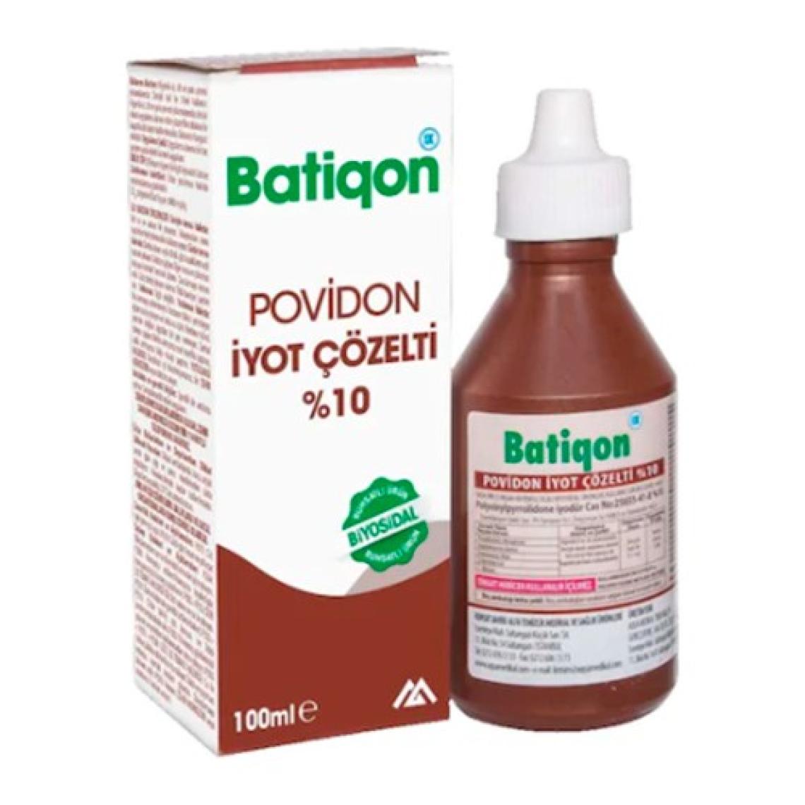 Batiqon Batikon Povidon Iyot Çözelti 100 ML Kapaklı