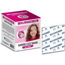 Kurmed Optik Kız Çocuk Göz Kapama Bandı 50 Adet Tekli Paketli