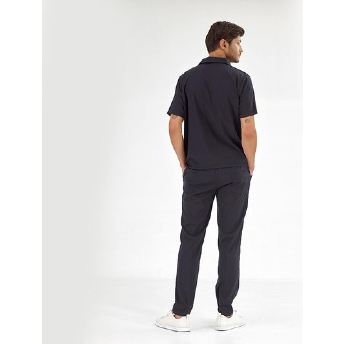 Çizgi Medikal Polo Lüks Kaliteli Likralı Doktor Hemşire Forması Scrubs Lacivert