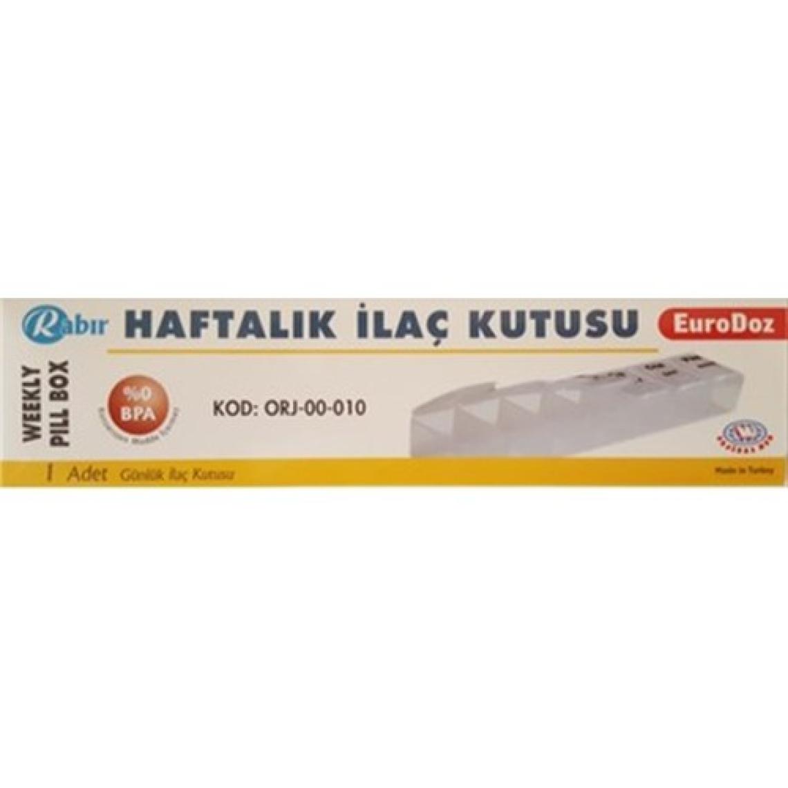 Rabır Haftalık Ilaç Kutusu