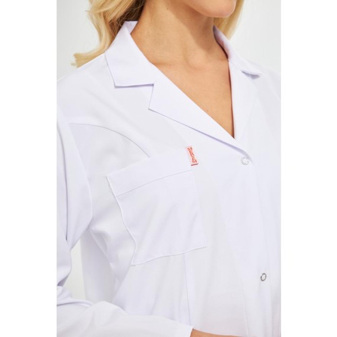 Gömlek Yaka Kadın Diz Üstü Boy - Uzun Kol Doktor Önlüğü , Öğretmen , Laboratuvar , Hastane Forması , Beyaz Önlük