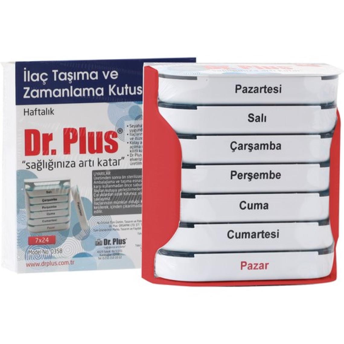 Dr. Plus Haftalık Ilaç Hap Saklama ve Zamanlama Kutusu RENK:KARIŞIK