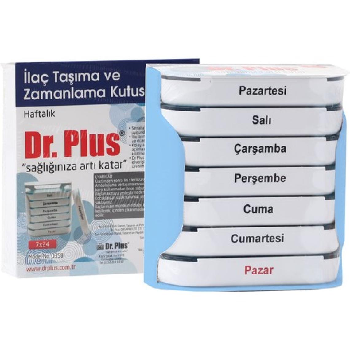 Dr. Plus Haftalık Ilaç Hap Saklama ve Zamanlama Kutusu RENK:KARIŞIK