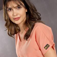 Çizgi Medikal Somon Doktor Hemşire Forması Medikal Forma Cerrahi Takım Ince Kumaş