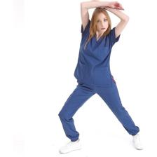 Çizgi Medikal Jogger Lüks Kaliteli Likralı Doktor Hemşire Forması Scrubs Petrol Mavisi