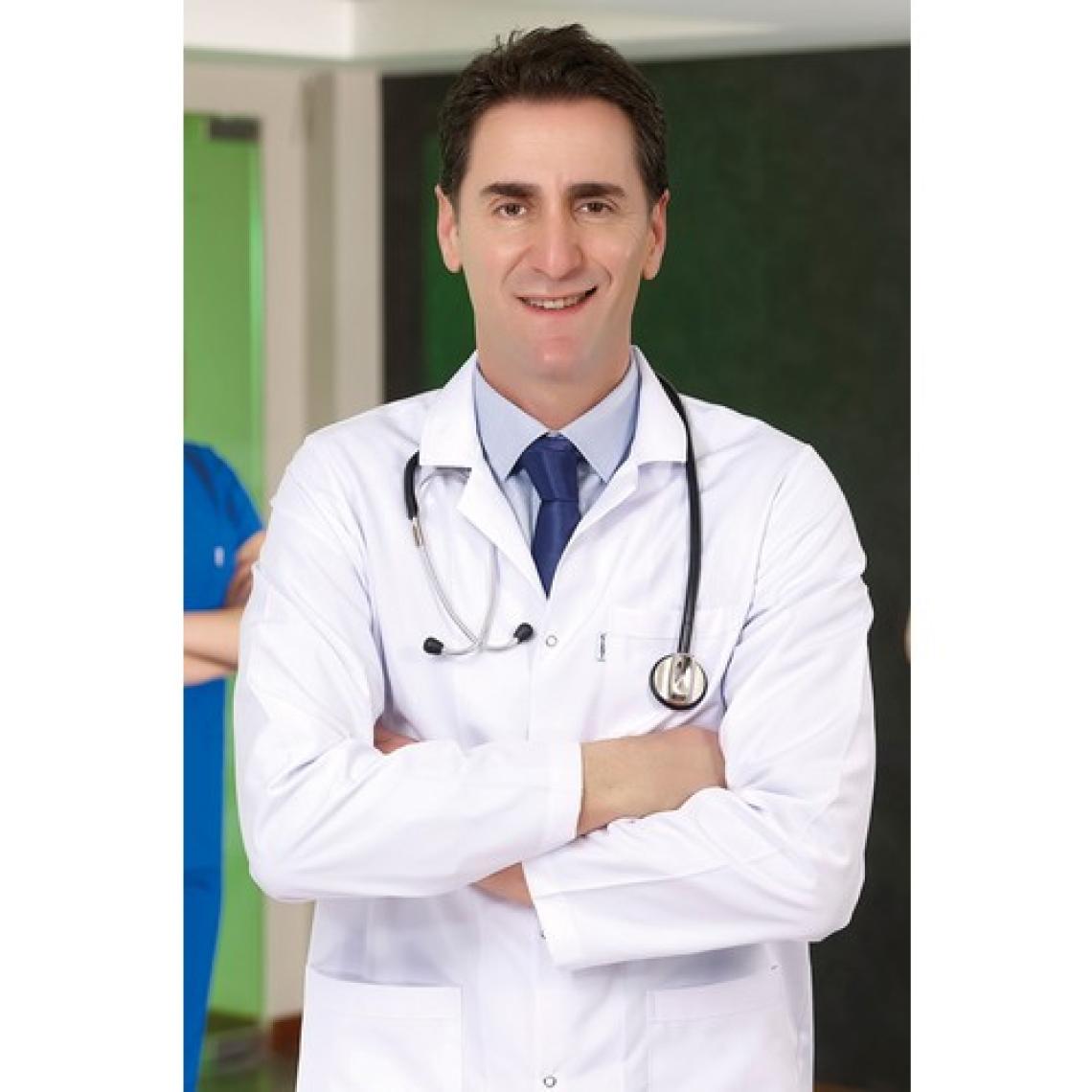 Çizgi Medikal Erkek Klasik Yaka Doktor Önlüğü Hemşire Eczacı Öğretmen Labaratuvar - Alpaka Kumaş