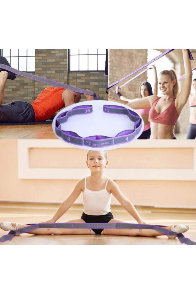 Trendpoint 9 Farklı Seviyeli Direnç Bandı Spor Egzersiz Aerobik Pilates Squat Lastiği Fitness Yoga