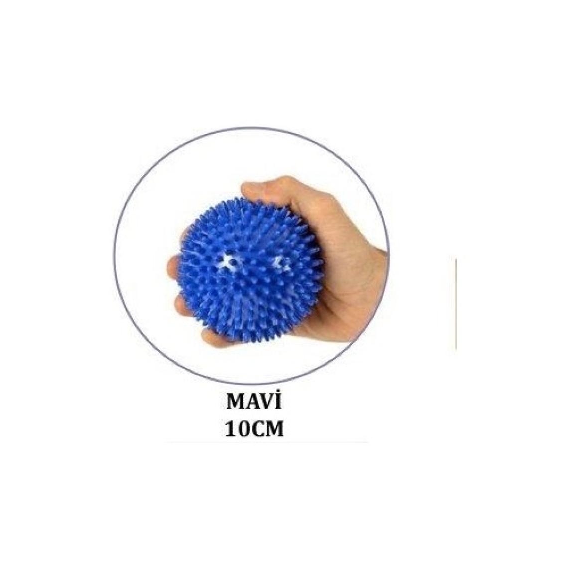 Maxi Msd El Egzersiz Masaj ve Duyu Topu , Yumuşak Dikenli Top Mavi Renk  10 cm