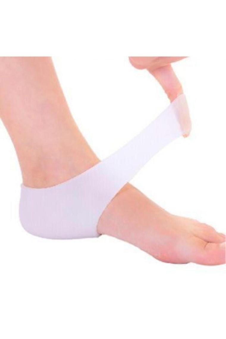 Silikon Topuk Gömleği Dikeni Bunyon Çatlak Koruyucu Bandaj Ortopedik Ayak Destek Çorabı