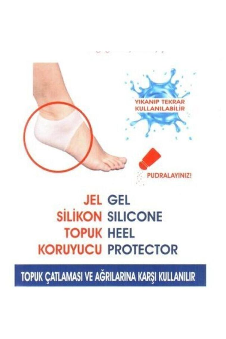 Silikon Topuk Gömleği Dikeni Bunyon Çatlak Koruyucu Bandaj Ortopedik Ayak Destek Çorabı