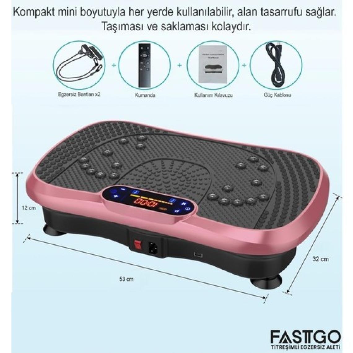 Bluetooth'lu Titreşimli Egzersiz Aleti Tüm Vücut Egzersizi Karın Kol Bacak Ev Ofis Spor Aleti