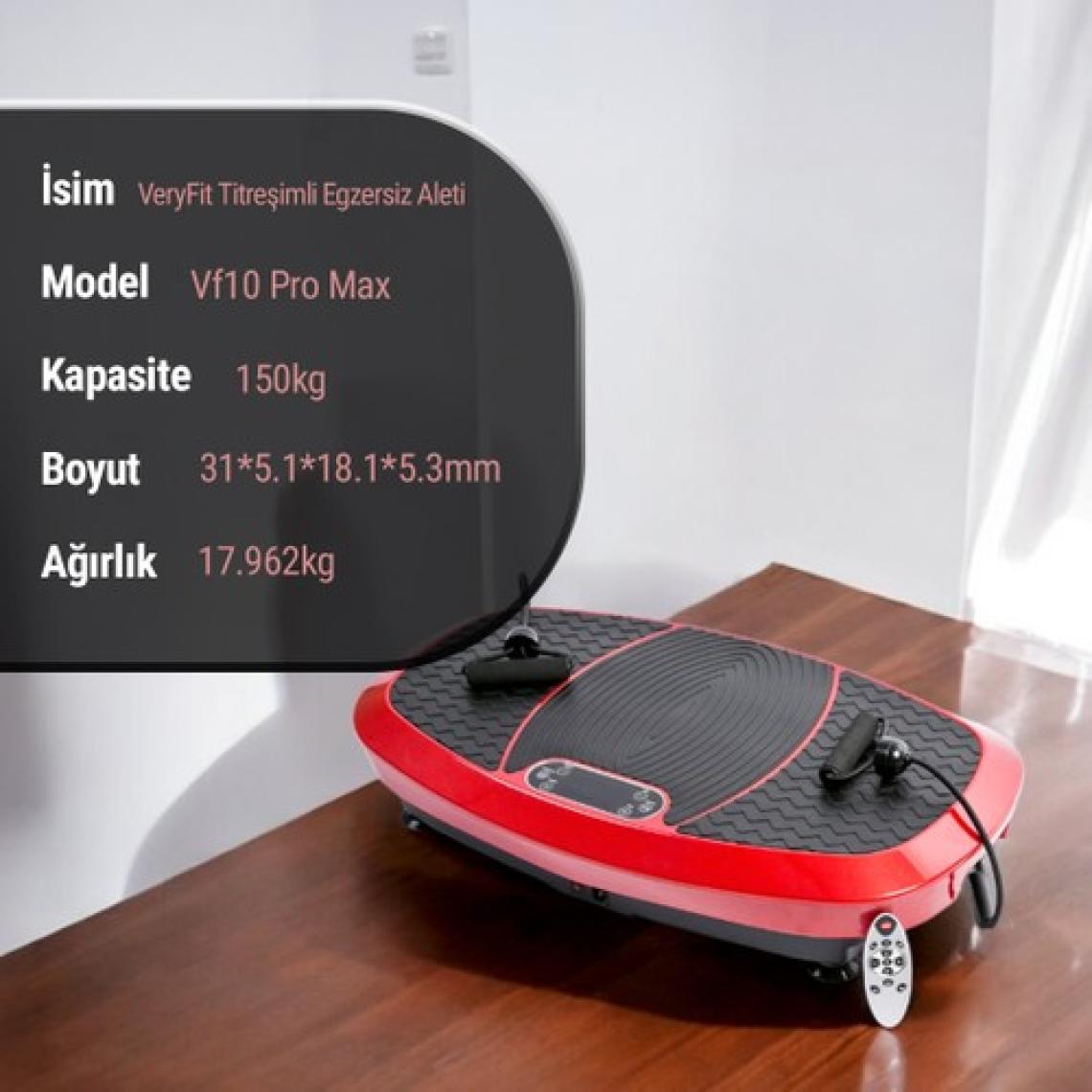 Veryfit Pro Max Çift Motorlu Titreşimli Egzersiz Spor Masaj Sıkılaşma Zayıflama Selülit Vibration Plate