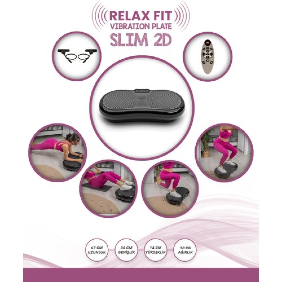 Relax Slim 2d Vibration Plate Titreşimli Spor Egzersiz Fitness Aleti Cihazı