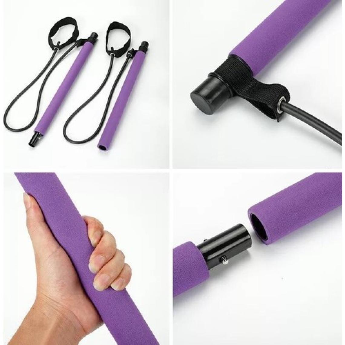 Leyaton Portable Pilates Studio Jimnastik Lastiği Egzersiz Çubuğu Yoga Plates Spor Kondisyon Direnç Aerobik
