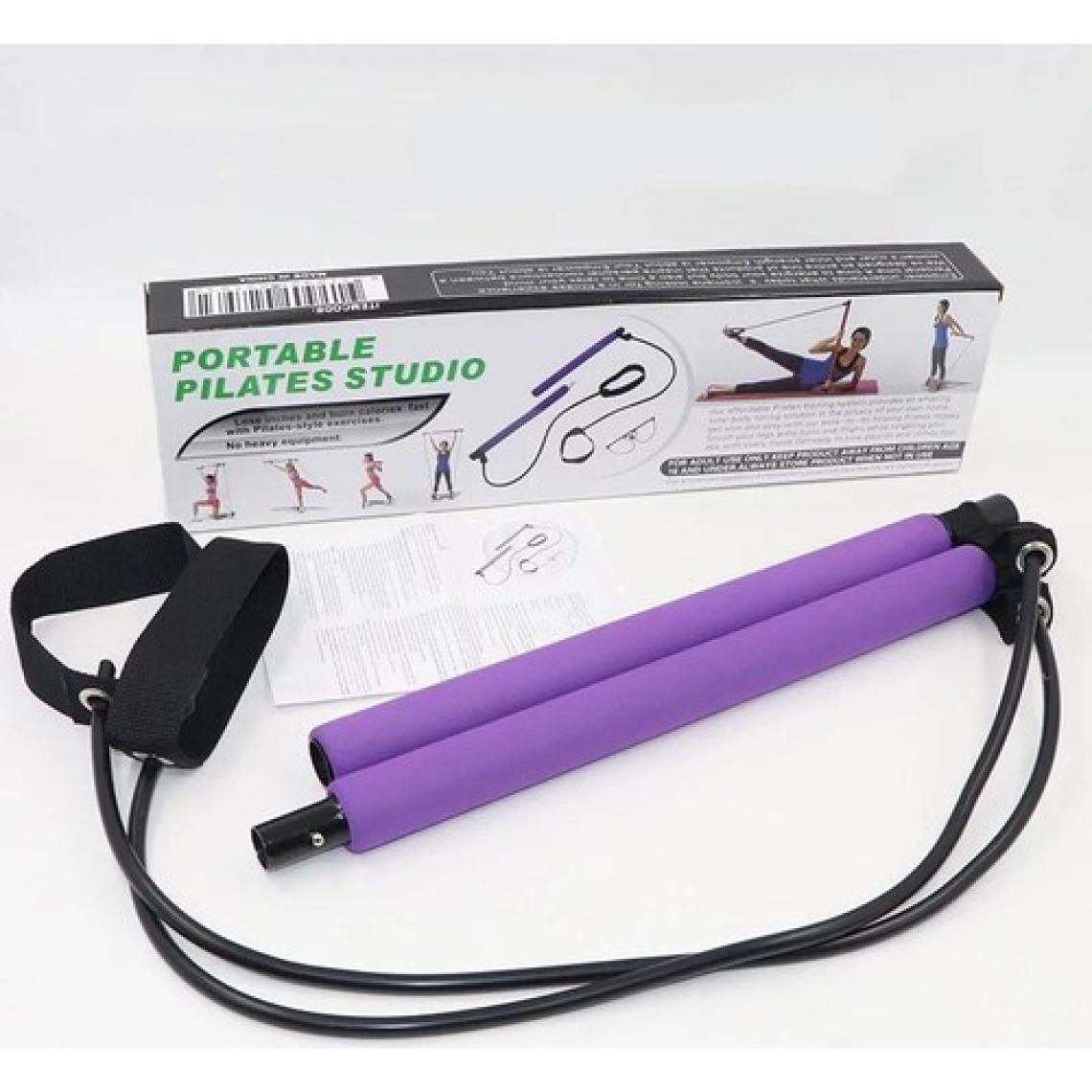 Leyaton Portable Pilates Studio Jimnastik Lastiği Egzersiz Çubuğu Yoga Plates Spor Kondisyon Direnç Aerobik
