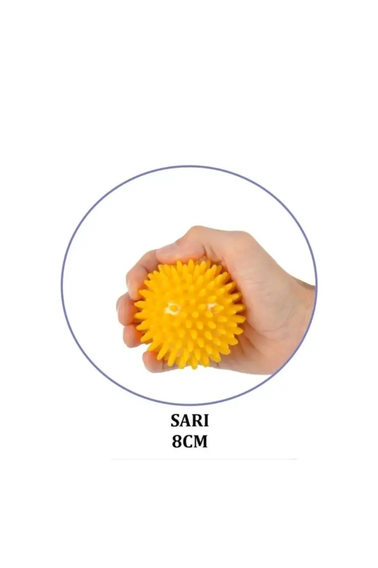 Maxi Msd El Egzersiz Masaj ve Duyu Topu , Yumuşak Dikenli Top Turuncu Renk  6 cm