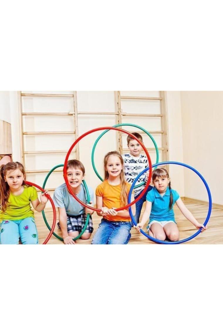 Neler Geldi Neler 5 Adet 60 cm Renkli Bel Inceltici Jimnastik Çemberi Eğzersiz Çember