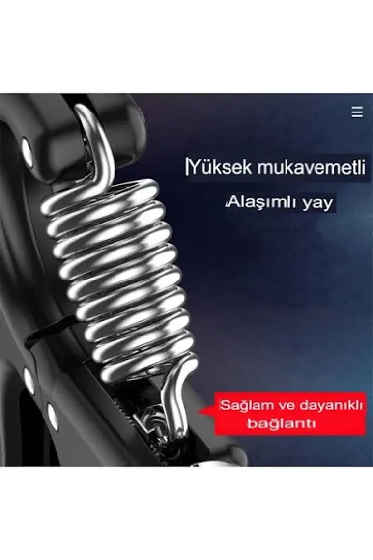 El Egzersiz Aleti, Parmak Çalıştırıcı, Ayarlanabilir Kuvvetli Direnç (5-60 Kg) Siyah