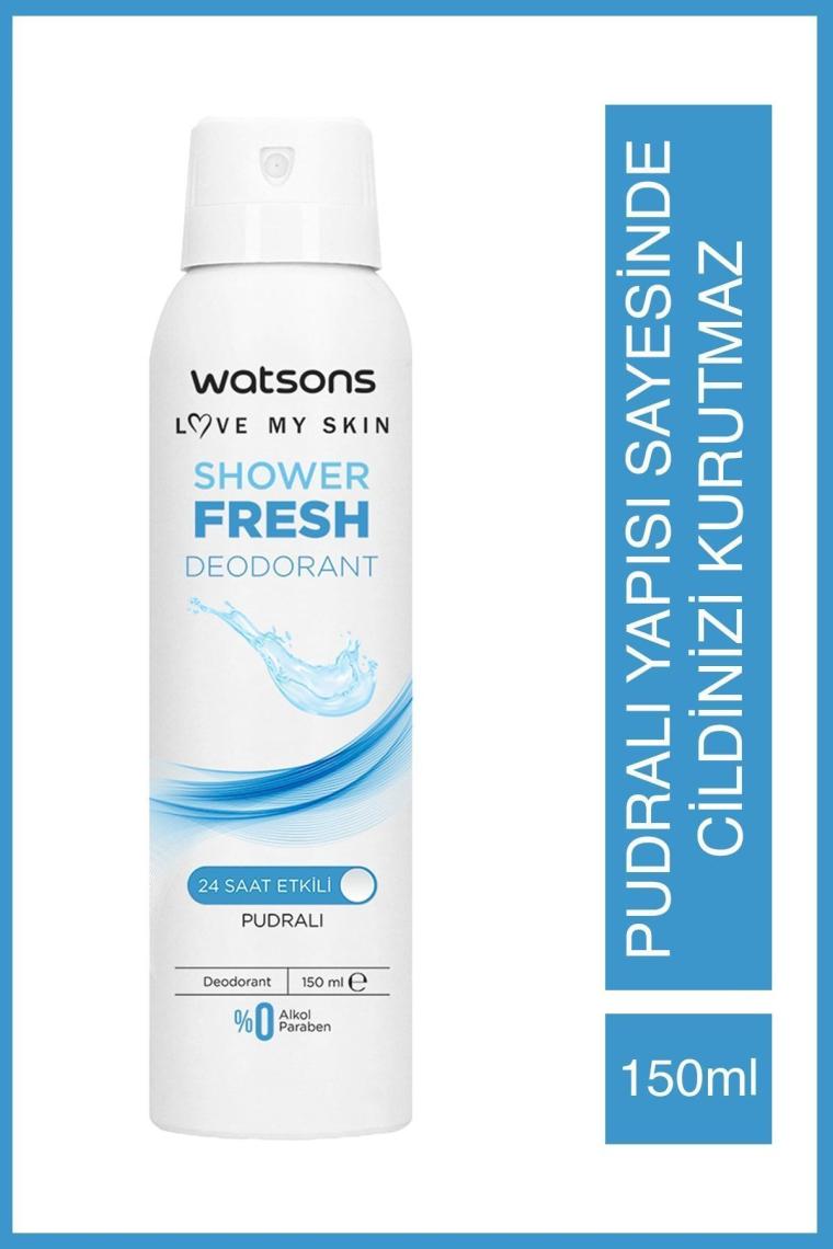 Shower Fresh Pudralı 24 Saat Etkili Deodorant Sprey 150 ml 3 Adet