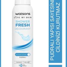 Shower Fresh Pudralı 24 Saat Etkili Deodorant Sprey 150 ml 3 Adet