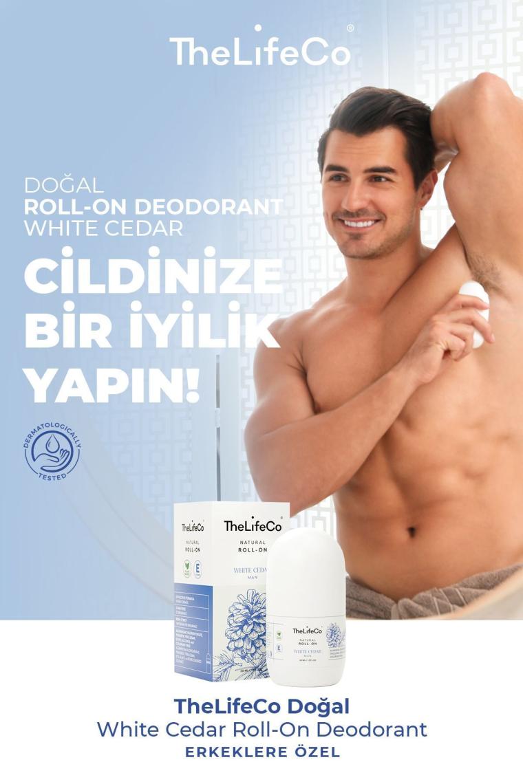 Doğal Roll-on White Cedar(MAN) 60 ml (ALKOL,ALÜMİNYUM,PARABEN,SENTETİK KOKU İÇERMEZ)