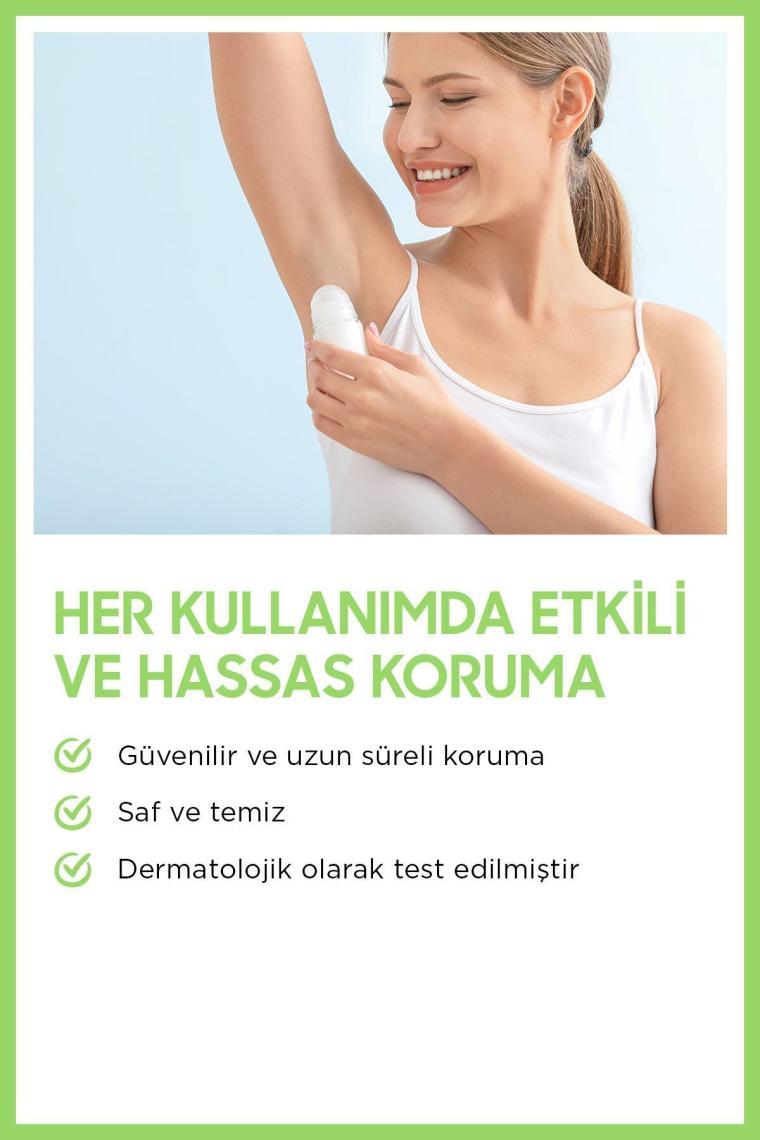 %100 Doğal Organik Roll On Aluminyum Tuzları Içermez Ter Kokusu Önleyici Fresh 50 ml Vegan